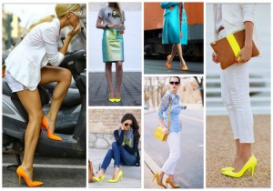 pantofi in culori neon